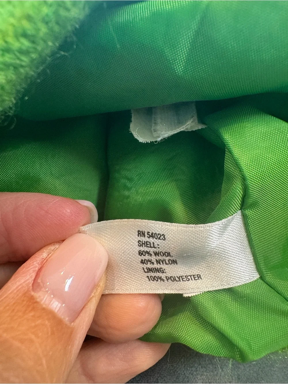 Gap Kids Bright Green Pea Coat | Size Small | Double Breasted Wool-Style Jacket